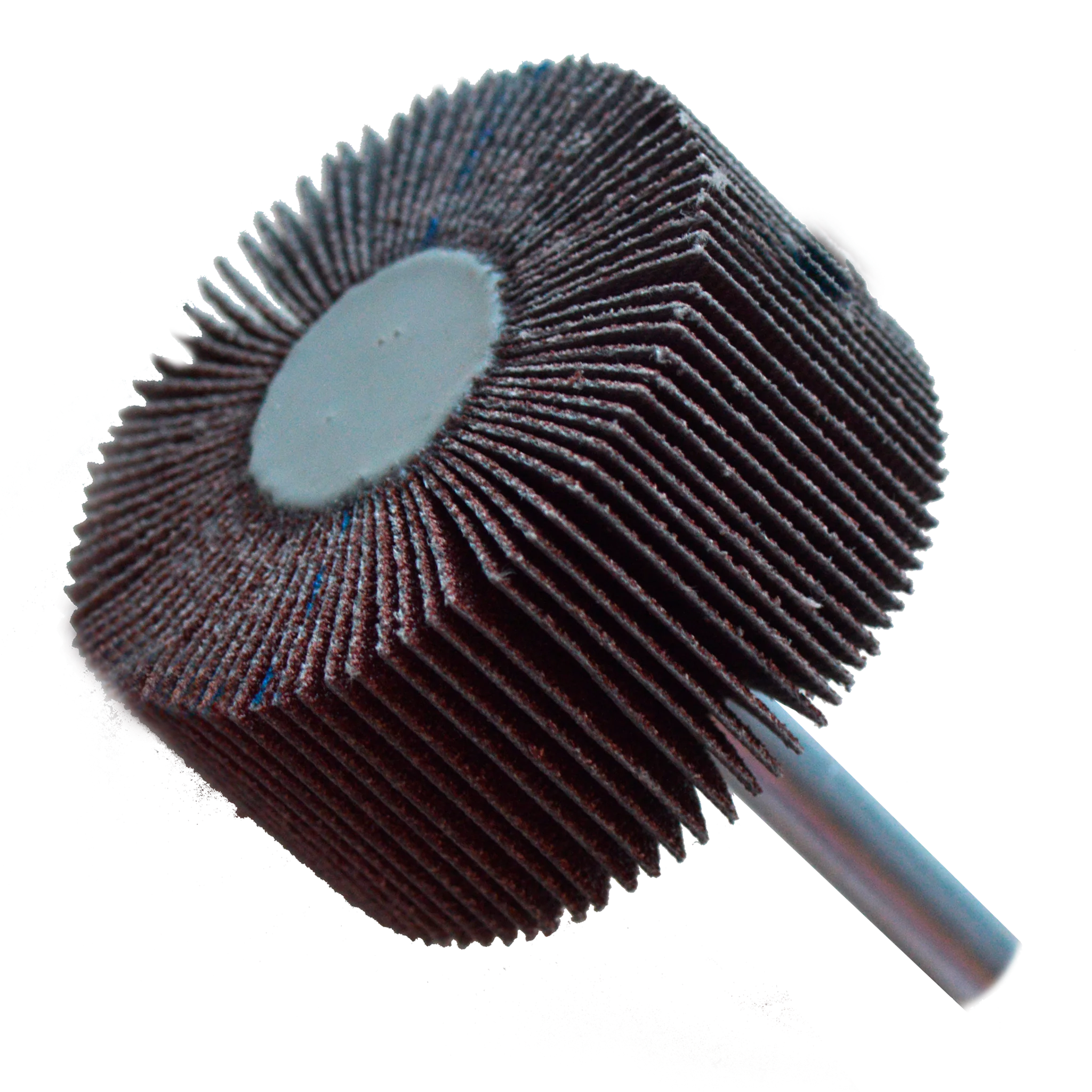 Rueda flap con vástago de Óxido de Aluminio, 2 pulg X 1 pulg  X 1/4 pulg de grano 80
