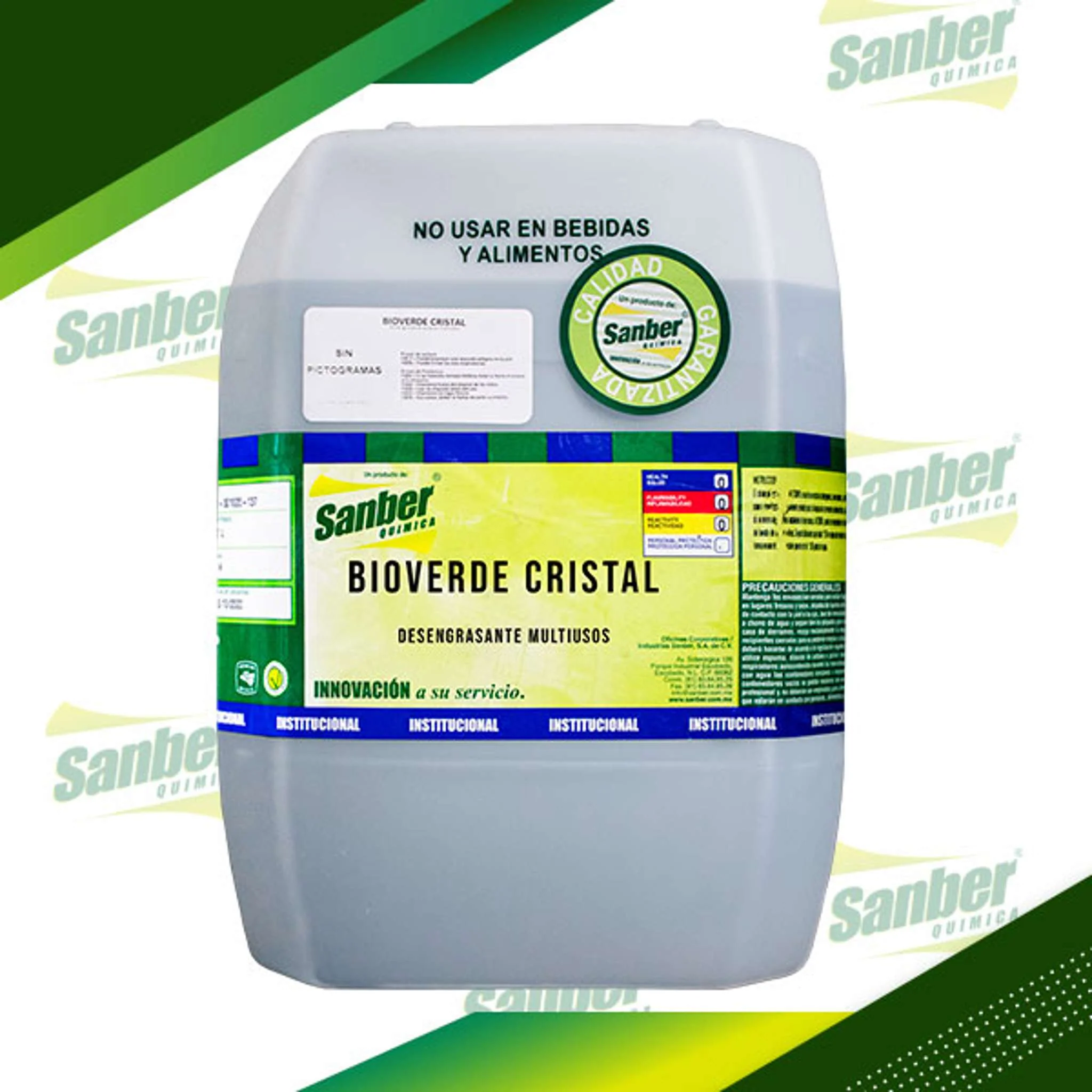 BIOVERDE CRISTAL DESENGRASANTE TAMBOR 200 Litros