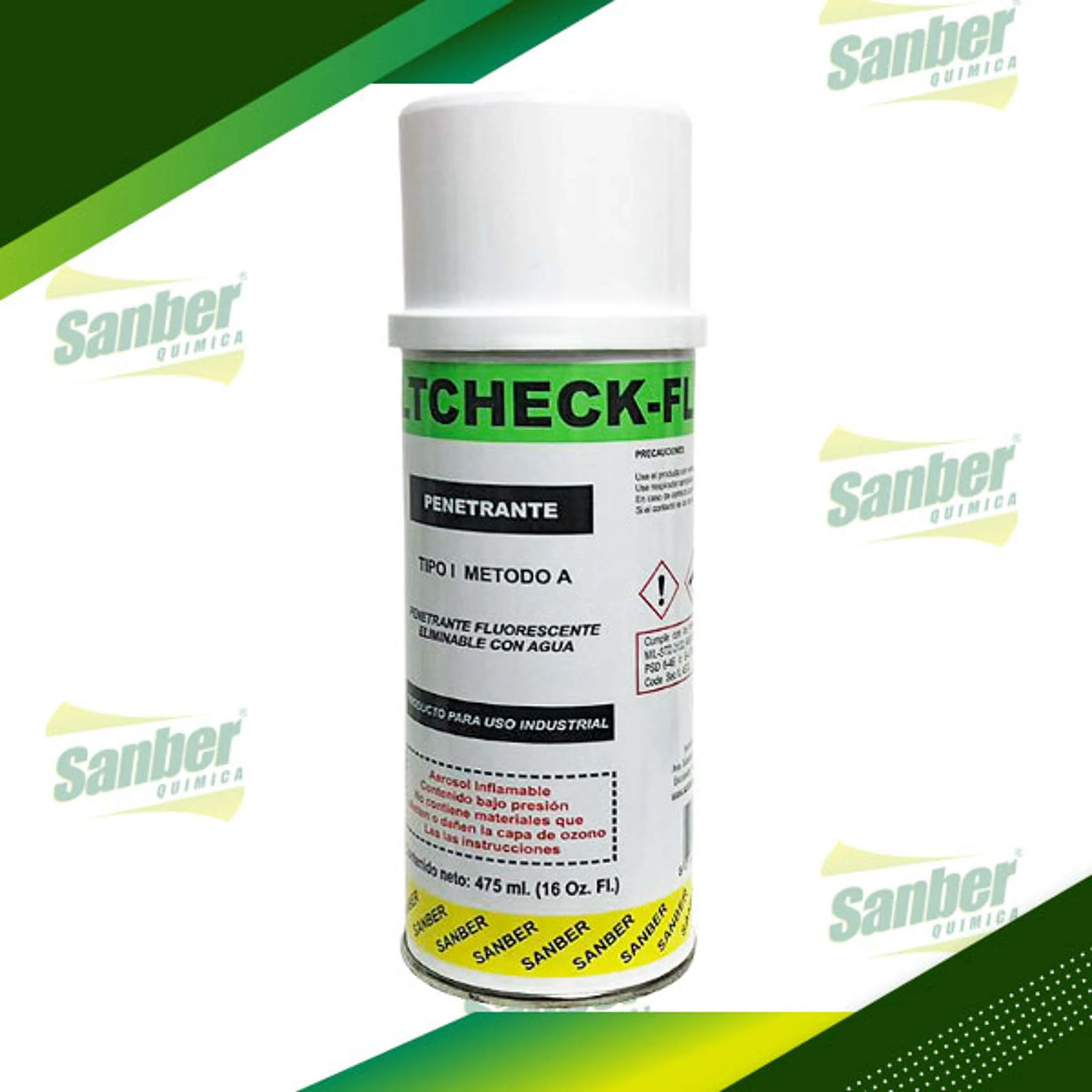 FAULTCHECK-FL Llíquido penetrante fluorescente lavable con agua, aerosol