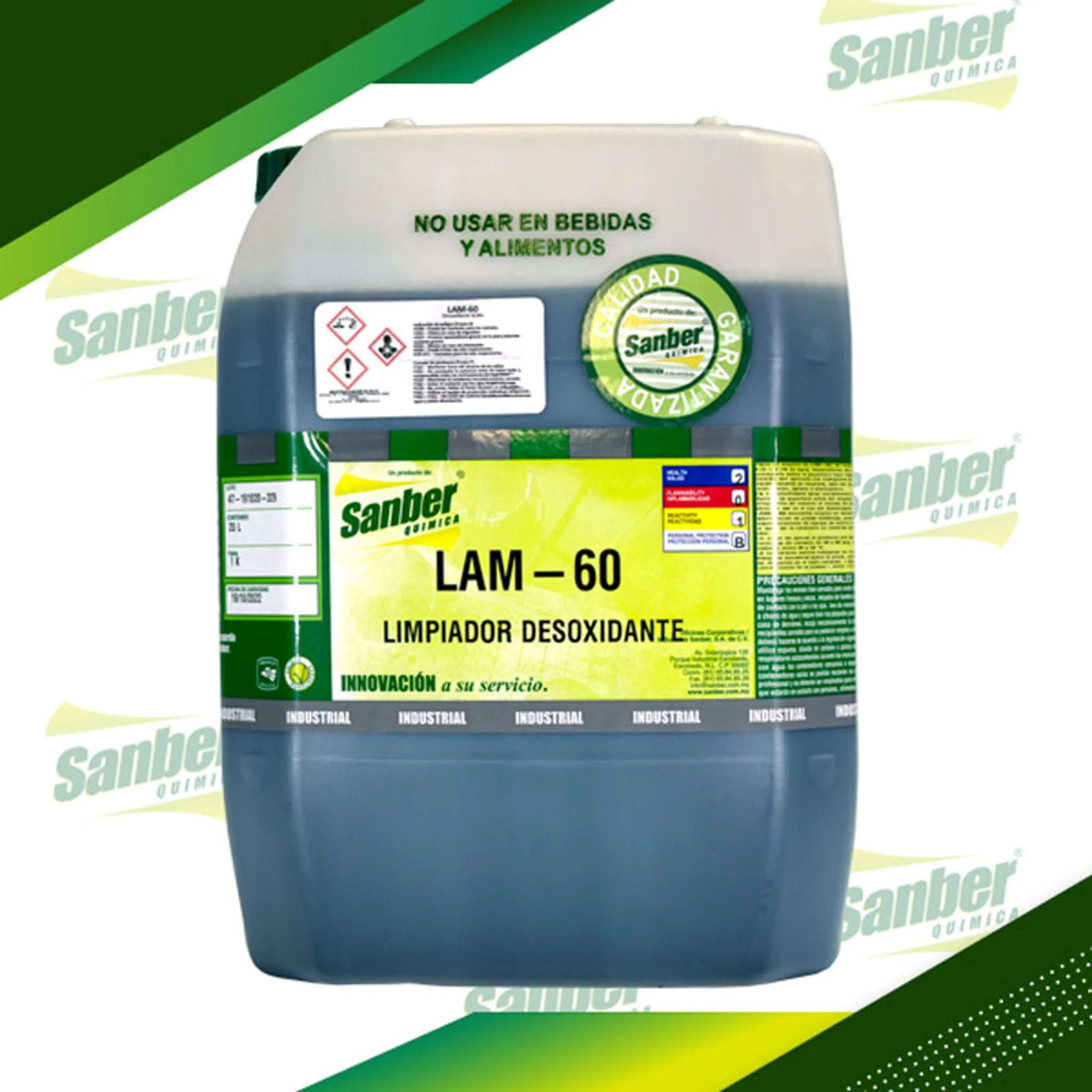 LAM-60 DESOXIDANTE ÁCIDO PARA METALES GALON 4 LITROS
